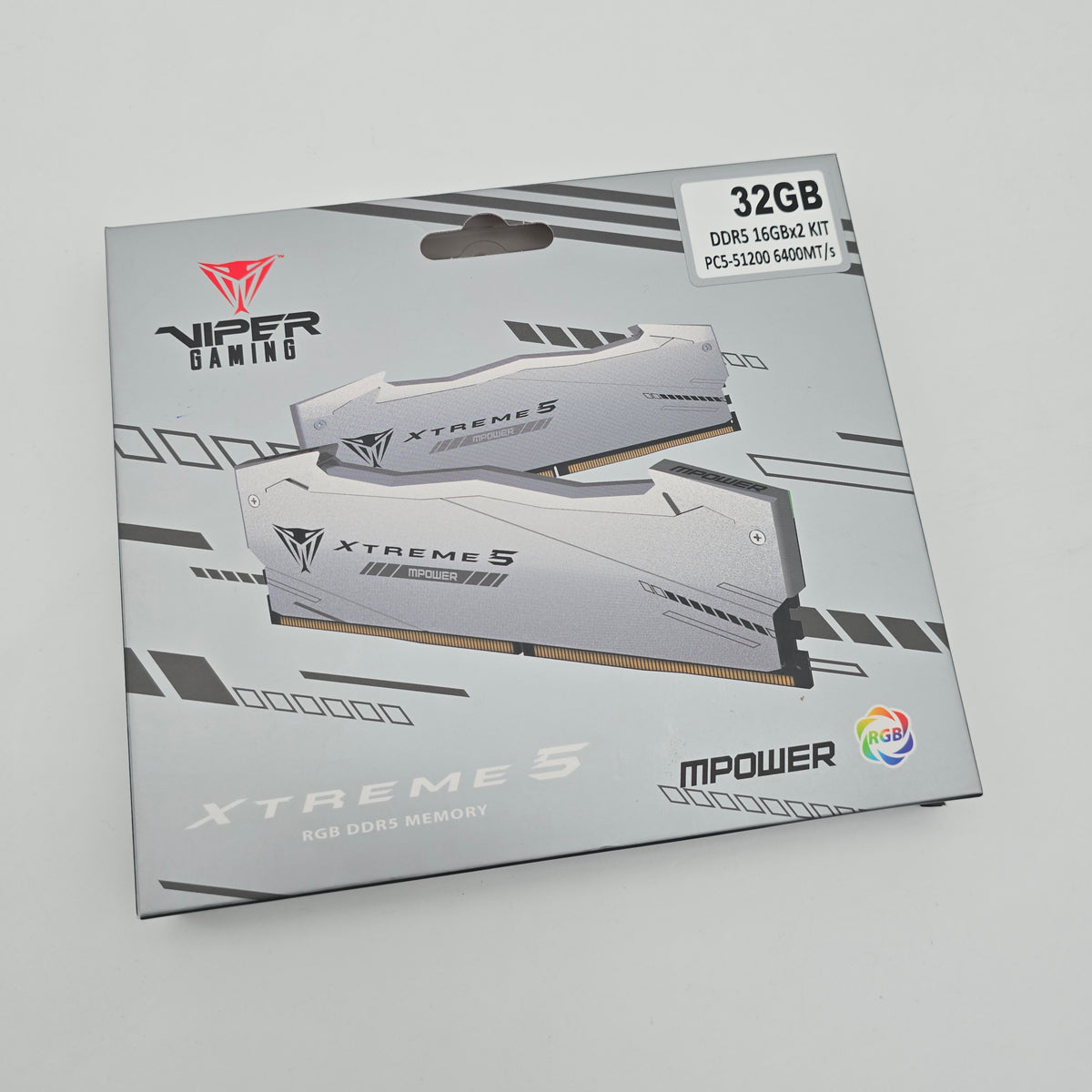 Patriot Viper Xtreme 5 32GB DDR5, 6400MHz, CL32, Desktop Gaming Memory RAM (2x16GB)