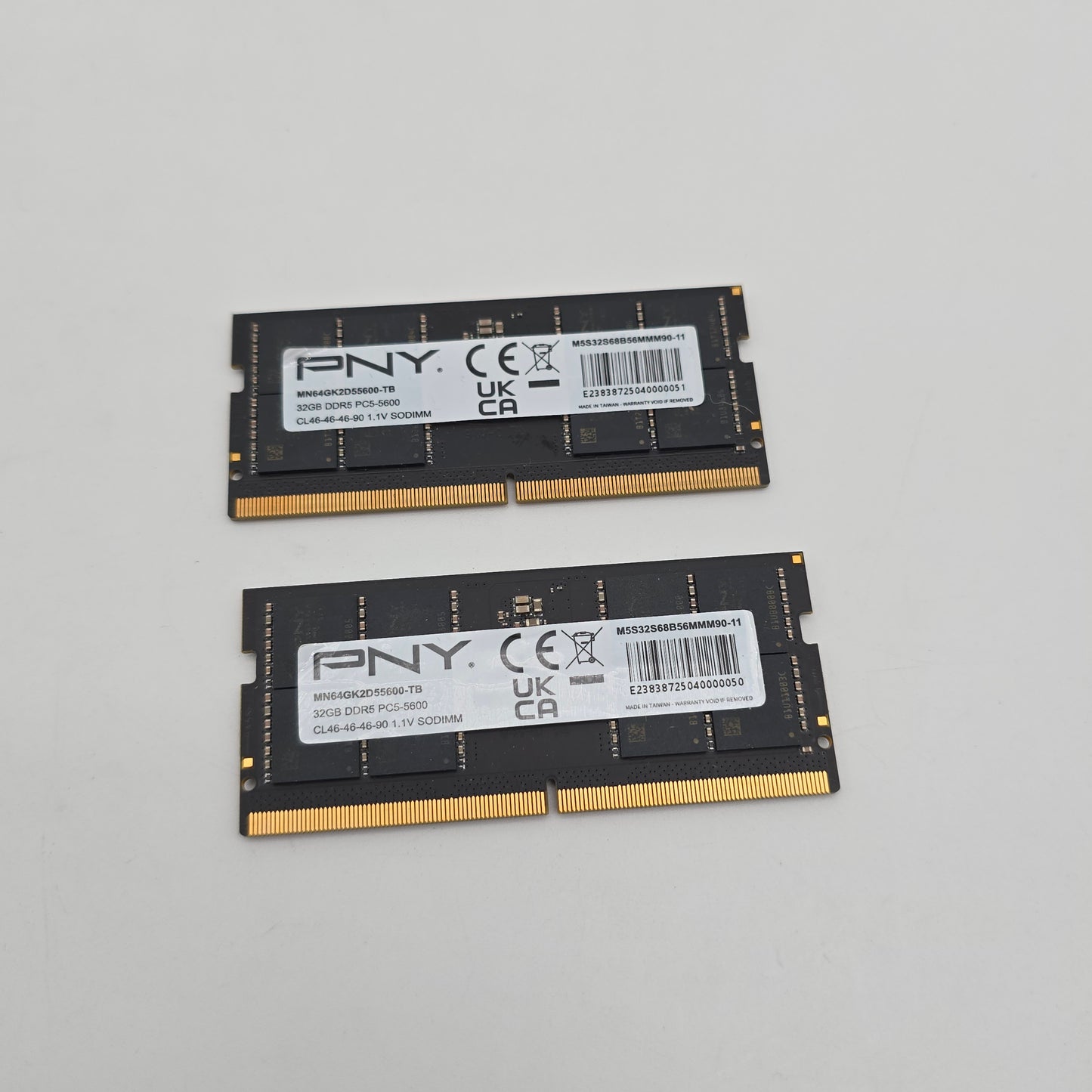 PNY Performance 64GB DDR5, 5600MHz, CL46, SODIMM Laptop Memory RAM (2x32GB)
