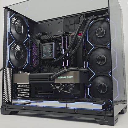 RTX 5080 FE, Intel i9-14900K, 64GB DDR5, 2TB 990 Pro NVMe, Custom Black Liquid Cooled Lian Li Gaming PC