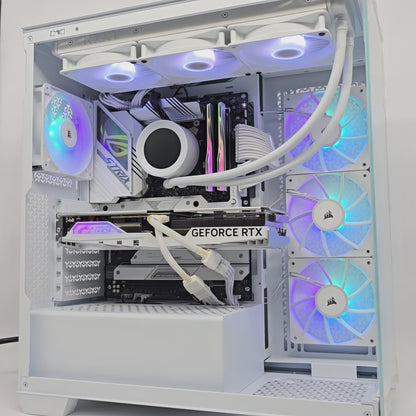 RTX 4070 Ti, Intel i9-14900K, 64GB DDR5, Custom Liquid Cooled White Gaming PC