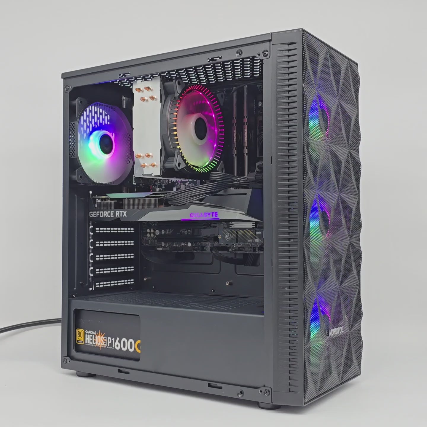 RTX 3060 12GB, Ryzen 5 5600G, 16GB DDR4, 500GB NVMe, Custom Black