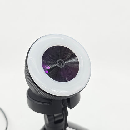 Razer Kiyo Streaming Webcam with Tripod, 1080p 30 FPS / 720p 60 FPS, Microphone, Ring Light