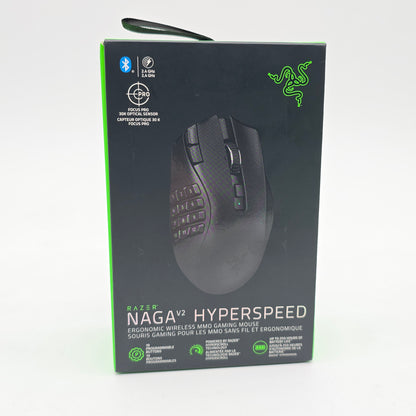 Razer Naga V2 HyperSpeed Wireless MMO Gaming Mouse, Ergonomic 19-Button Programmable Peripheral