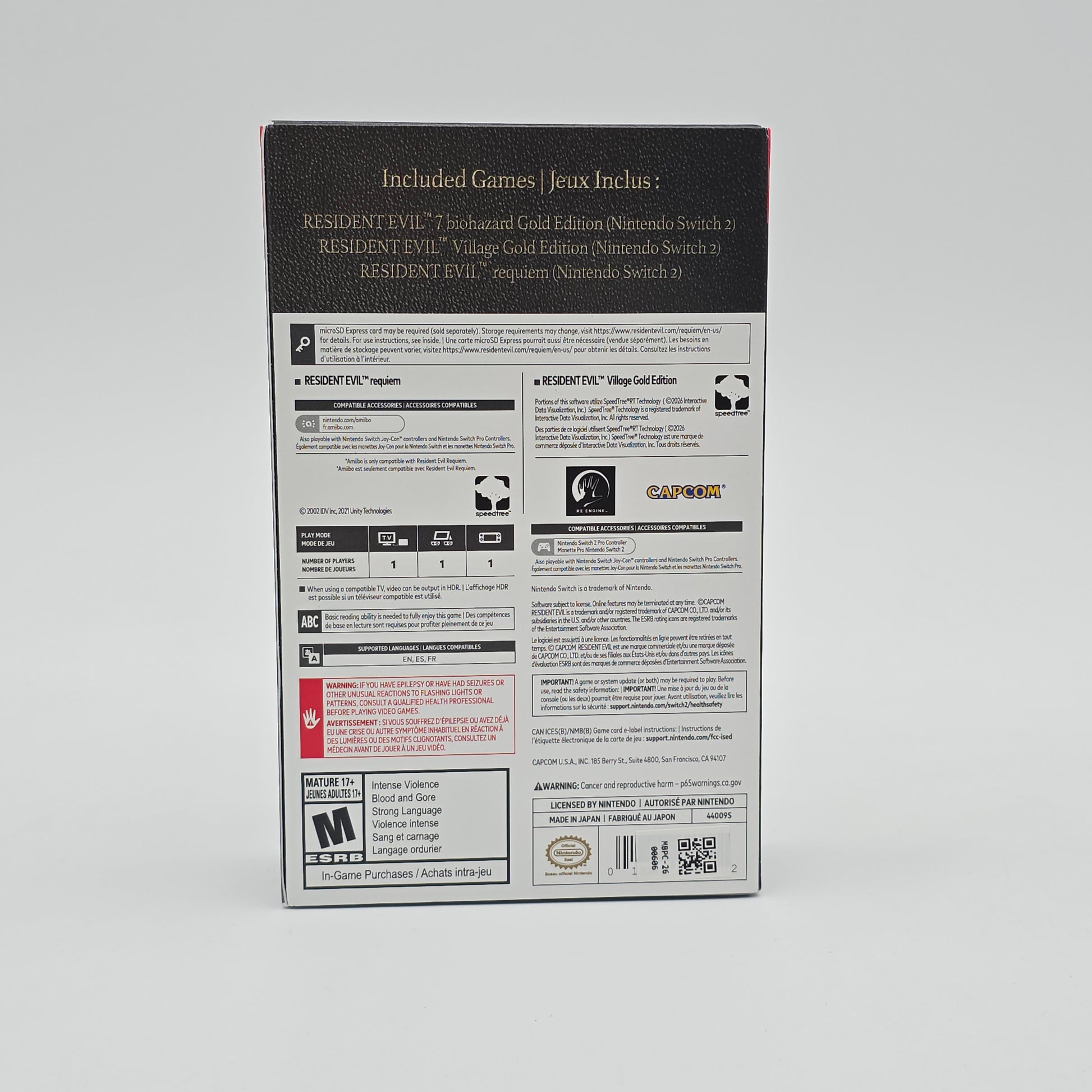 Resident Evil Generation Pack, Nintendo Switch 2 Game-Key Card Bundle