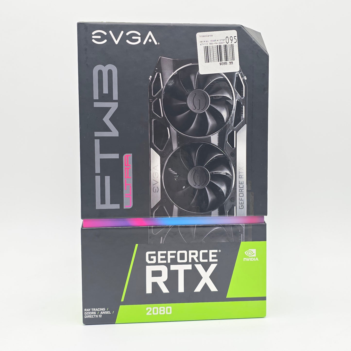 RTX 2080 EVGA FTW3 Ultra 8GB, NVIDIA Gaming Graphics Card GPU