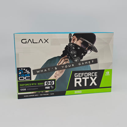 RTX 3060 Galax 1-Click OC 12GB, NVIDIA Gaming Graphics Card GPU