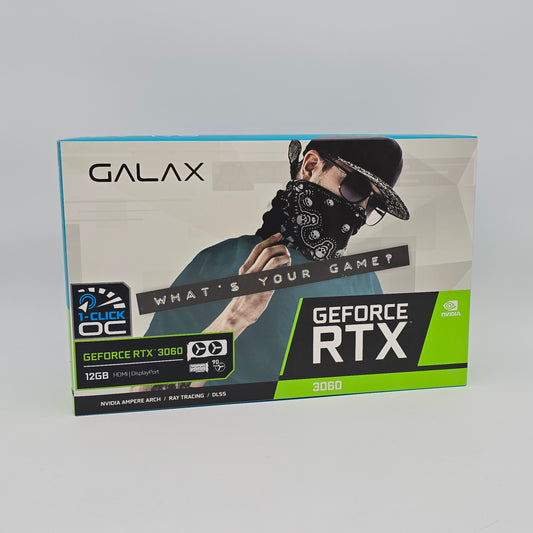 RTX 3060 Galax 1-Click OC 12GB, NVIDIA Gaming Graphics Card GPU