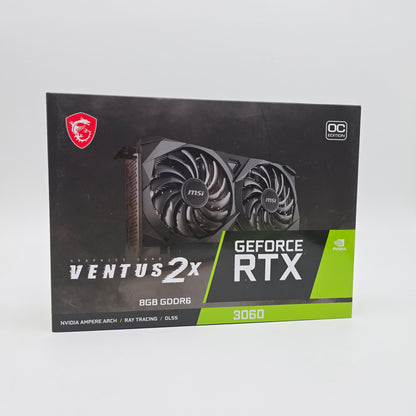 RTX 3060 MSI Ventus 2X 8GB, NVIDIA Gaming Graphics Card GPU