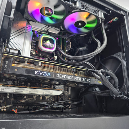 RTX 3070, Intel i7-12700K, 32GB DDR5, 1TB, Liquid Cooled Prebuilt Gaming PC