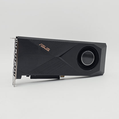 Asus graphics card on a gray background