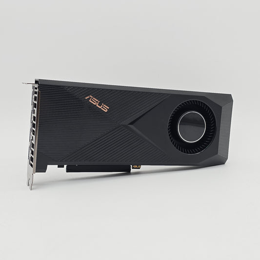 Asus graphics card on a gray background