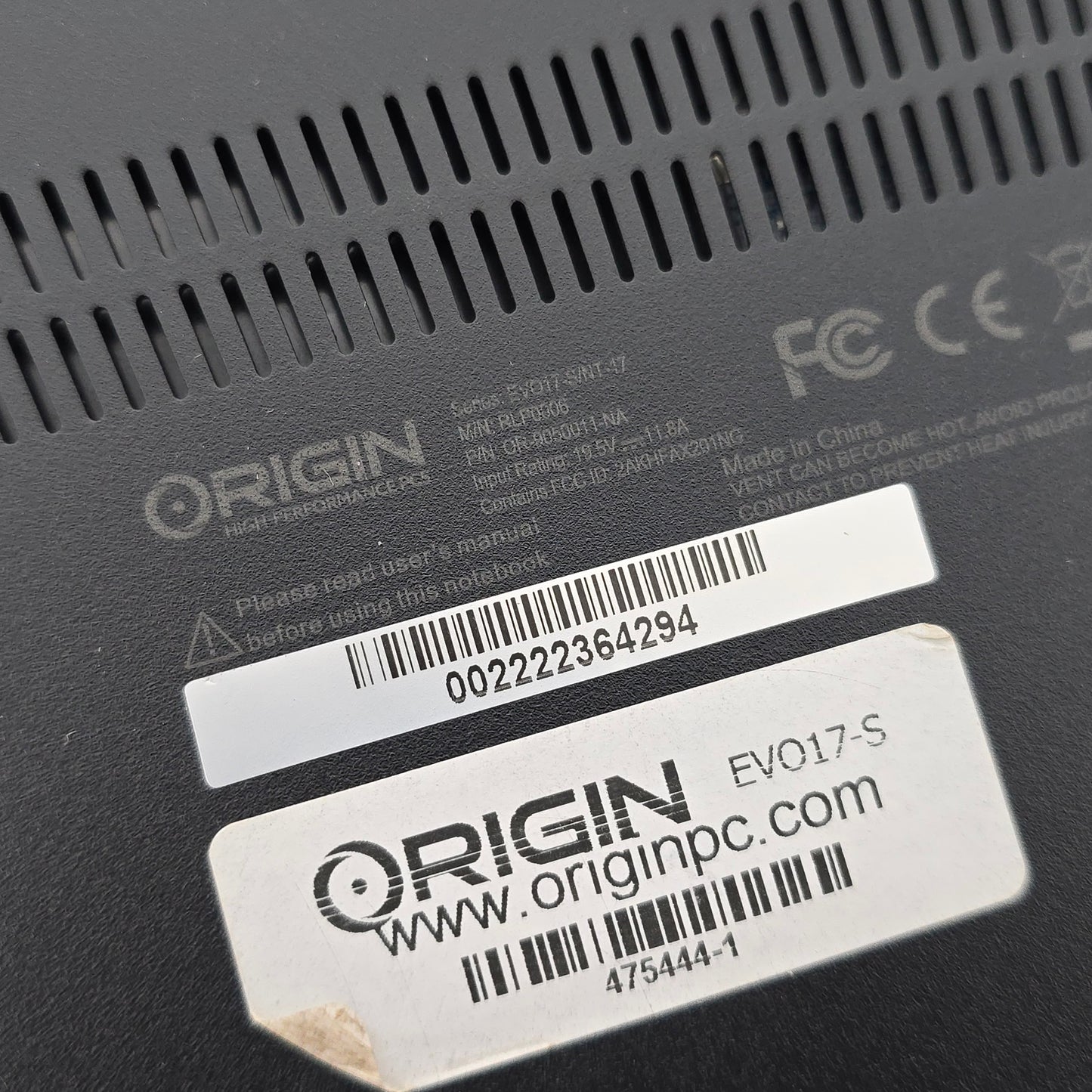 Origin EVO 17-S Gaming Laptop, RTX 3070 Ti, Intel i7-12700H, 64GB RAM, 4.5TB NVMe SSD, 144Hz