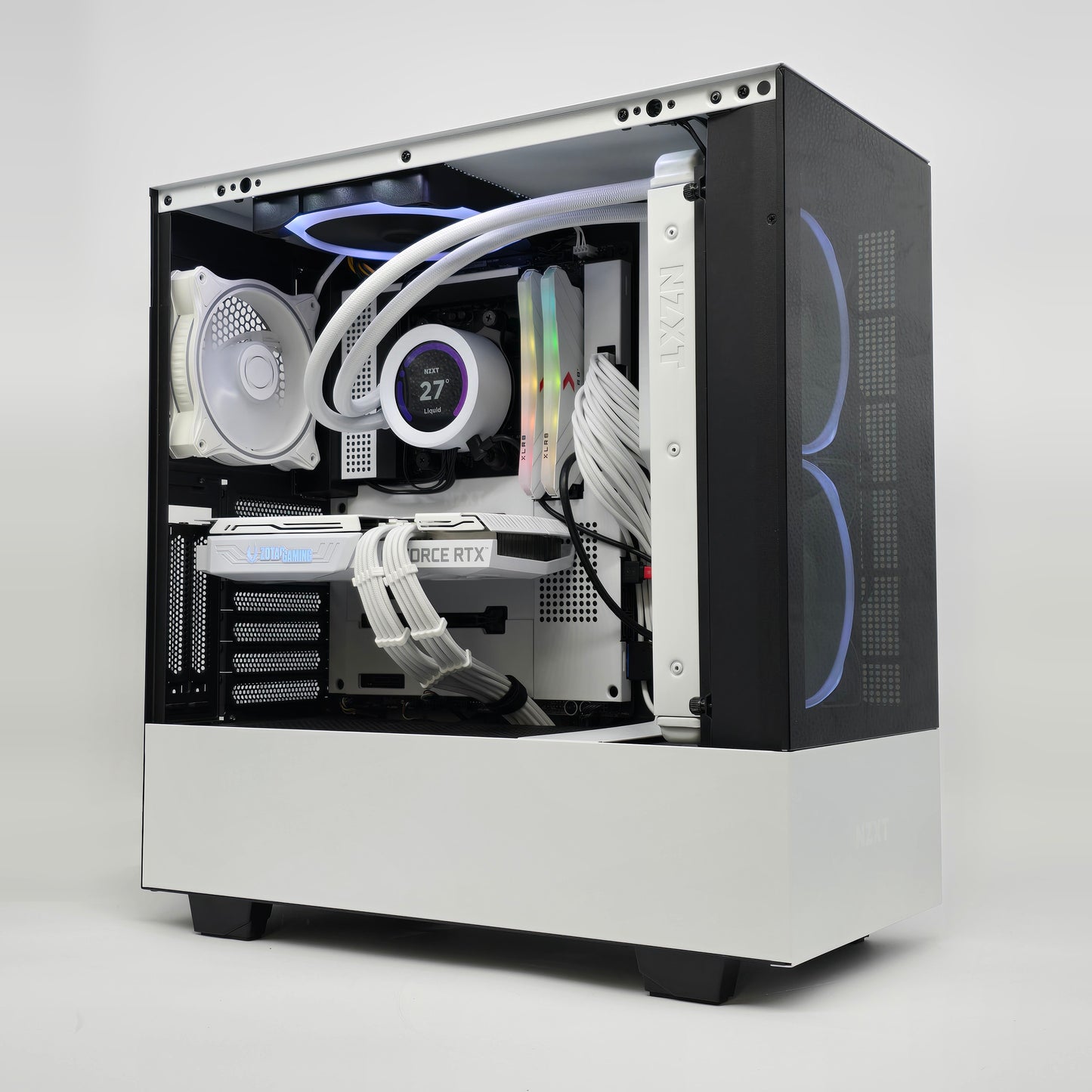 RTX 3070, Ryzen 7 5700X3D, 32GB RAM, Kraken LCD, Custom White Gaming PC