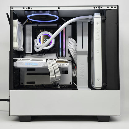 RTX 3070, Ryzen 7 5700X3D, 32GB RAM, Kraken LCD, Custom White Gaming PC