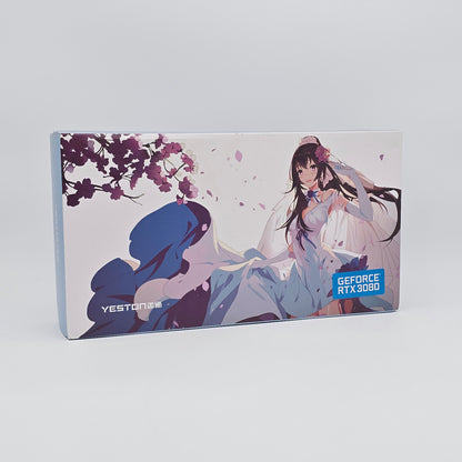 RTX 3080 Yeston Sakura White 10GB, NVIDIA Gaming Graphics Card GPU