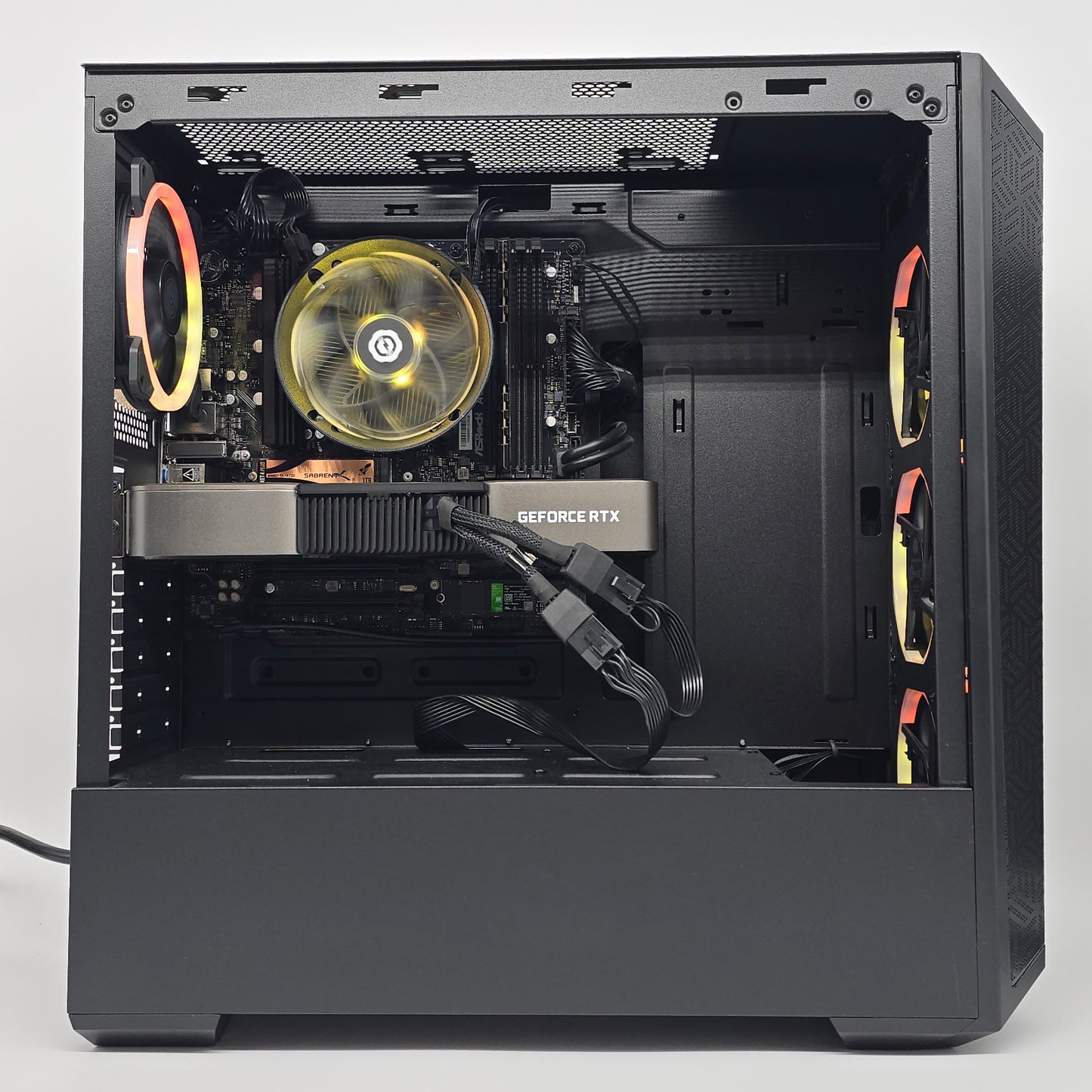 RTX 3080 Ti, Ryzen 5 7600, 16GB DDR5, 2TB NVMe, Custom RGB Gaming PC