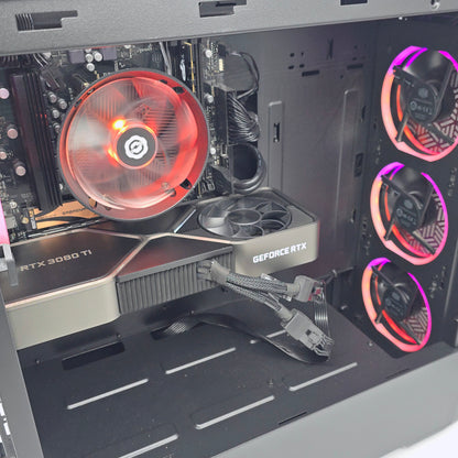 RTX 3080 Ti, Ryzen 5 7600, 16GB DDR5, 2TB NVMe, Custom RGB Gaming PC