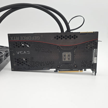 RTX 3090 EVGA FTW3 Ultra Hybrid 24GB, NVIDIA Gaming Graphics Card GPU, AIO Liquid Cooled