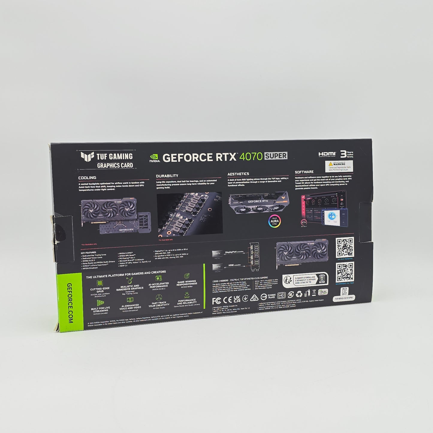 RTX 4070 Super ASUS TUF OC 12GB, NVIDIA Gaming Graphics Card GPU