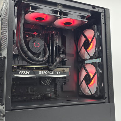 RTX 4070 Super, Ryzen 7800X3D, 1TB NVMe SSD, 32GB DDR5, Custom Black Pre-Owned Liquid Cooled Gaming PC