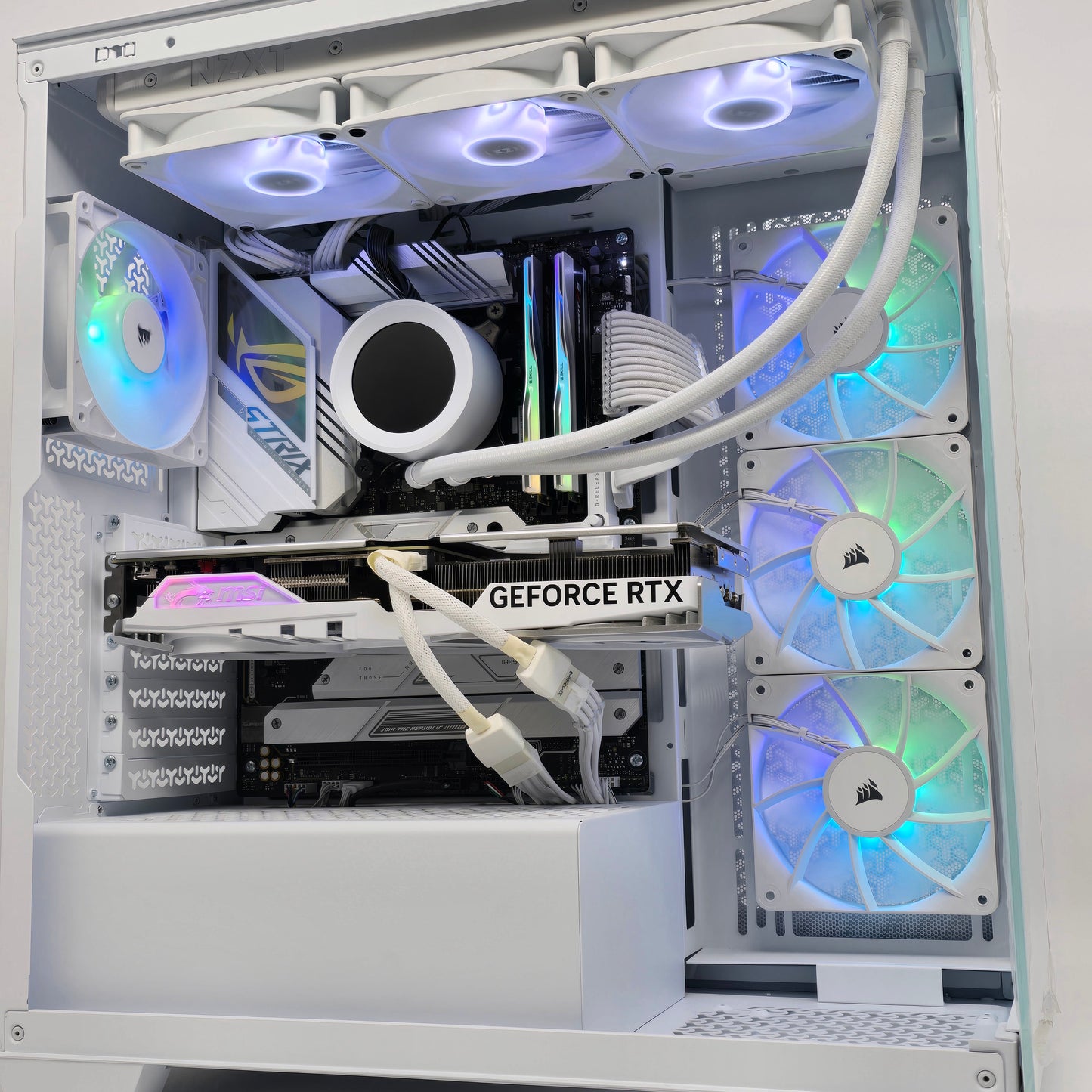 RTX 4070 Ti, Intel i9-14900K, 64GB DDR5, Custom Liquid Cooled White Gaming PC