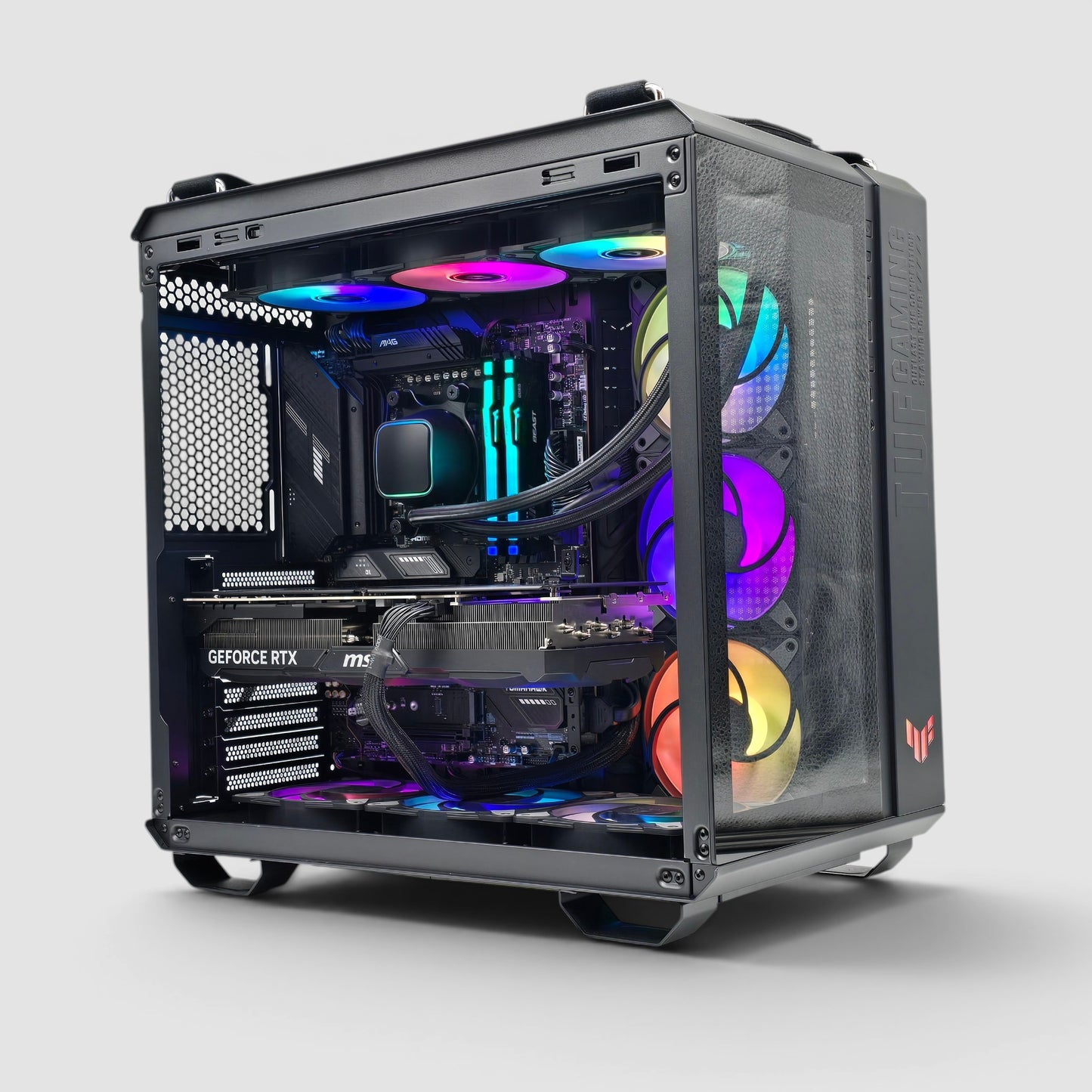 RTX 4070 Ti Super, Ryzen 7 7800X3D, 32GB DDR5, 2TB NVMe, Pre-Owned Custom Liquid Cooled Gaming PC