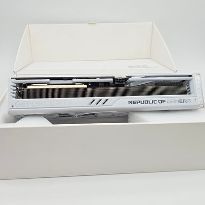 RTX 4080 ASUS ROG STRIX OC White 16GB, NVIDIA Gaming Graphics Card GPU