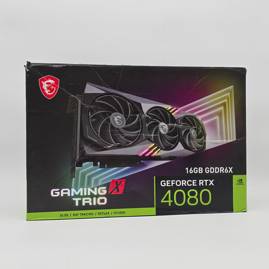 RTX 4080 MSI Gaming X Trio 16GB, NVIDIA Gaming Graphics Card GPU