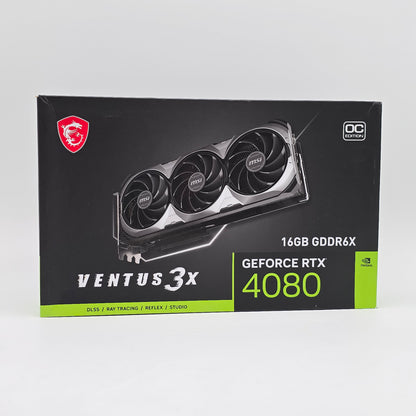 RTX 4080 MSI Ventus 3X OC 16GB, NVIDIA Gaming Graphics Card GPU