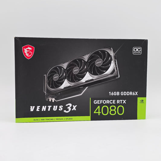 RTX 4080 MSI Ventus 3X OC 16GB, NVIDIA Gaming Graphics Card GPU