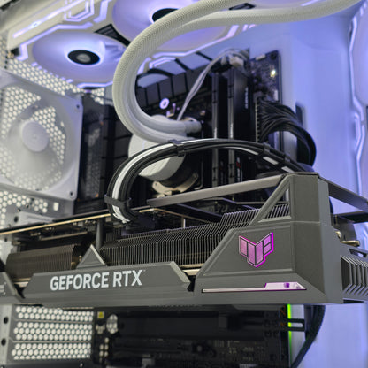 RTX 4080 Super, 7800X3D, 32GB DDR5, 3TB, Custom White Liquid Cooled Gaming PC