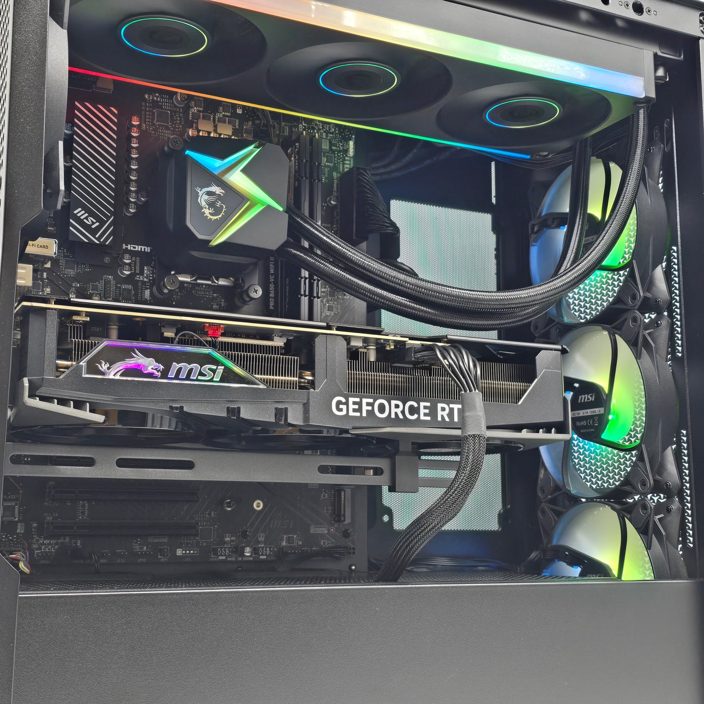 RTX 4080 Super, Ryzen 9 7900X, 32GB DDR5, 2TB 990 Pro, Custom Liquid Cooled MSI Gaming PC