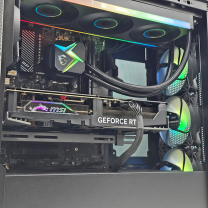 RTX 4080 Super, Ryzen 9 7900X, 32GB DDR5, 2TB 990 Pro, Custom Liquid Cooled MSI Gaming PC