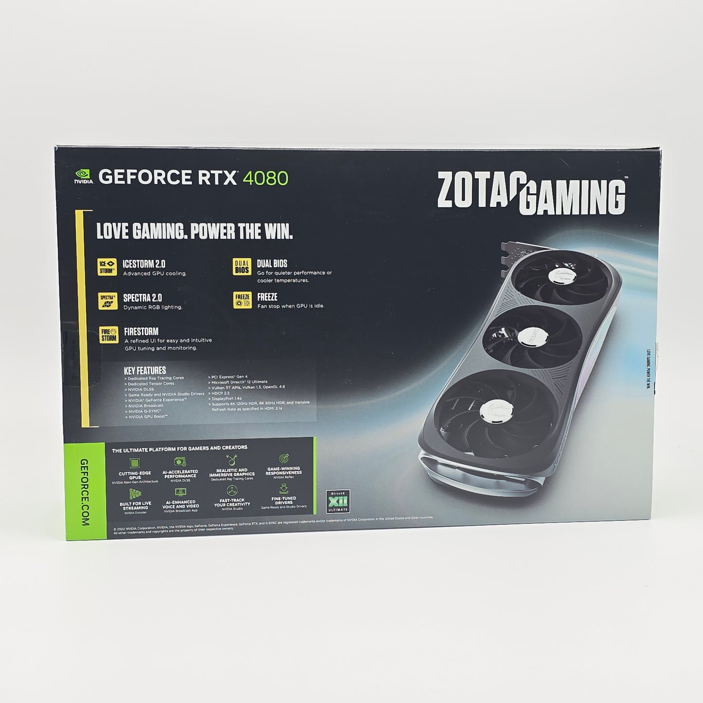RTX 4080 Zotac Trinity OC 16GB, NVIDIA Gaming Graphics Card GPU