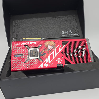 RTX 4090 ASUS ROG STRIX OC 24GB Evangelion EVA-02 Edition, NVIDIA Gaming Graphics Card GPU
