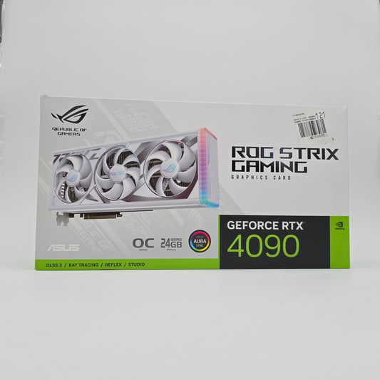 RTX 4090 ASUS ROG STRIX Gaming OC 24GB White, NVIDIA Gaming Graphics Card GPU