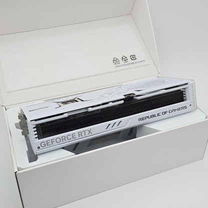 RTX 4090 ASUS ROG STRIX OC White 24GB, NVIDIA Gaming Graphics Card GPU