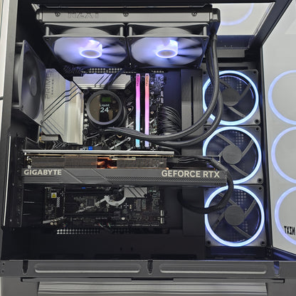 RTX 4090, Intel i9-14900KF, 64GB DDR5, 2TB NVMe, Custom NZXT Liquid Cooled Gaming PC