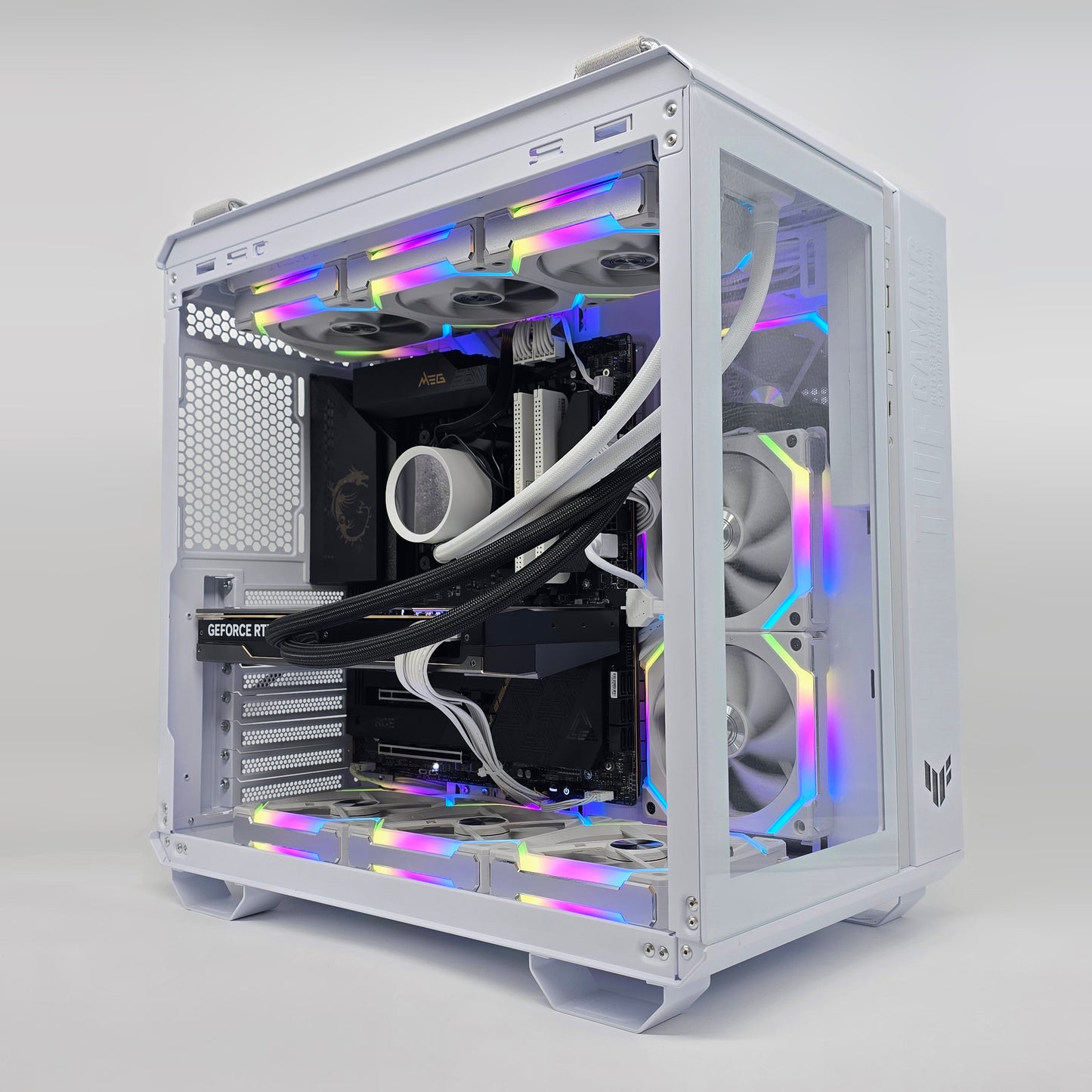 RTX 4090 SUPRIM, Ryzen 9 7900X3D, 64GB DDR5, 2TB NVMe, Custom White High End Liquid Cooled Gaming PC