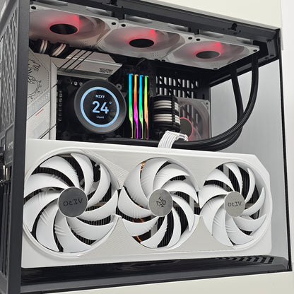 RTX 4090, Intel i9-13900K, 4TB, 64GB DDR5, Custom White Hyte Y60 Gaming PC