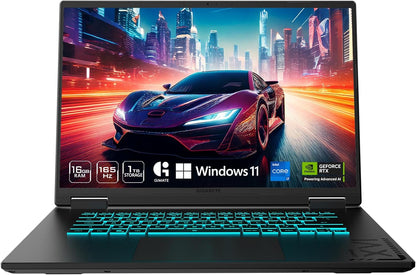 Gigabyte A16 Gaming Laptop, NVIDIA RTX 5060, Intel i7 13620H, 1TB NVMe, 16GB DDR5, 165Hz FHD+ Screen