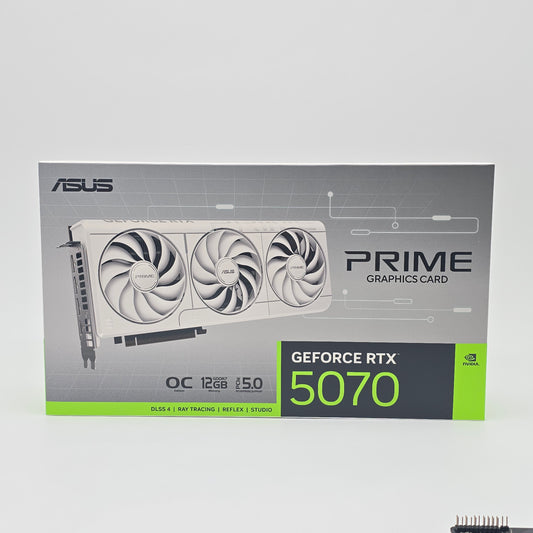 RTX 5070 ASUS Prime OC White 12GB, NVIDIA Gaming Graphics Card GPU