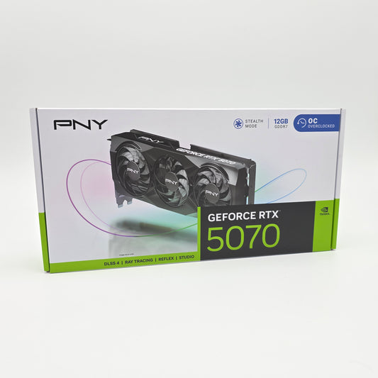 RTX 5070 PNY OC 12GB, NVIDIA Gaming Graphics Card GPU