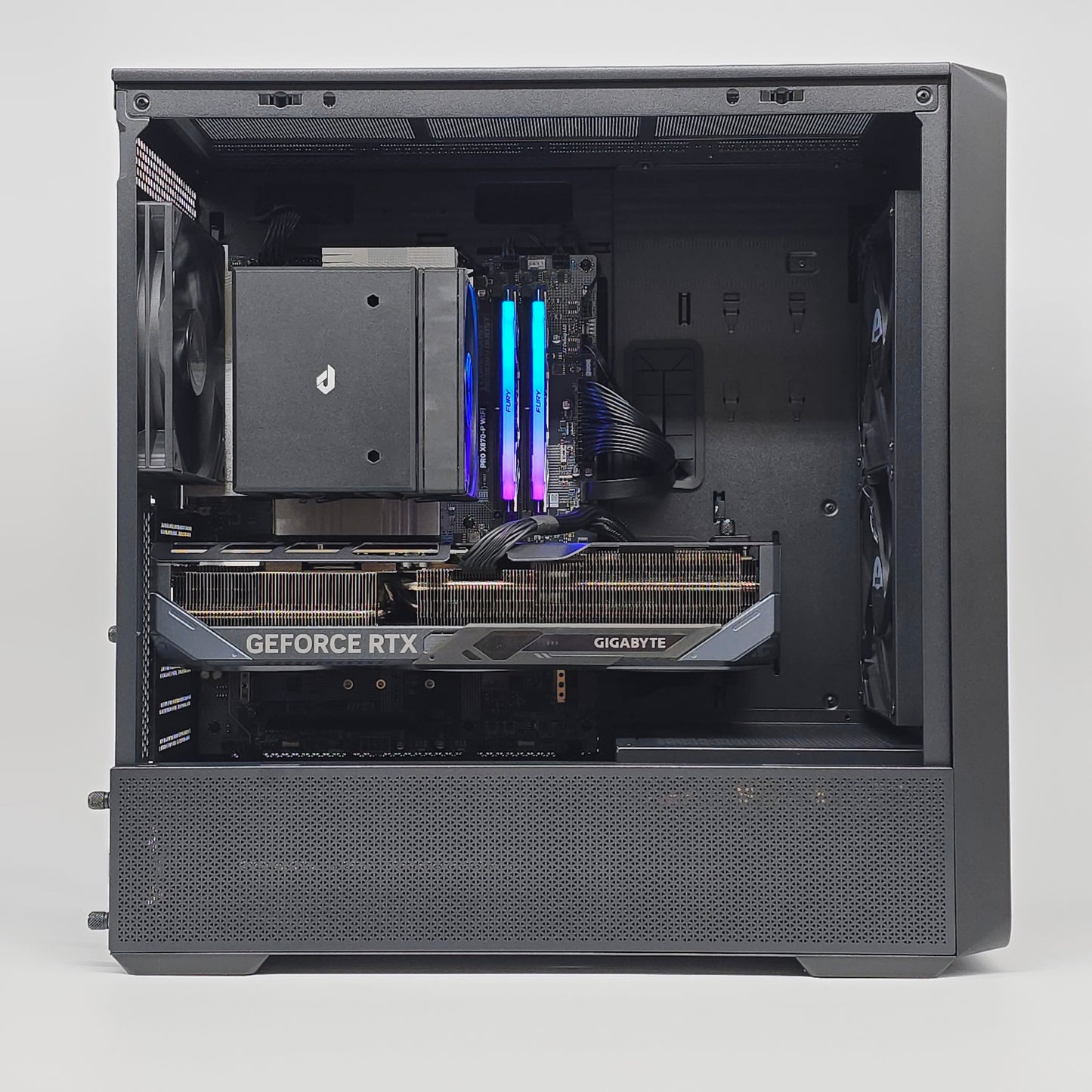 RTX 5070 Ti, Ryzen 7800X3D, 32GB DDR5 RAM, 1TB NVMe SSD, Custom Black Walnut Gaming PC