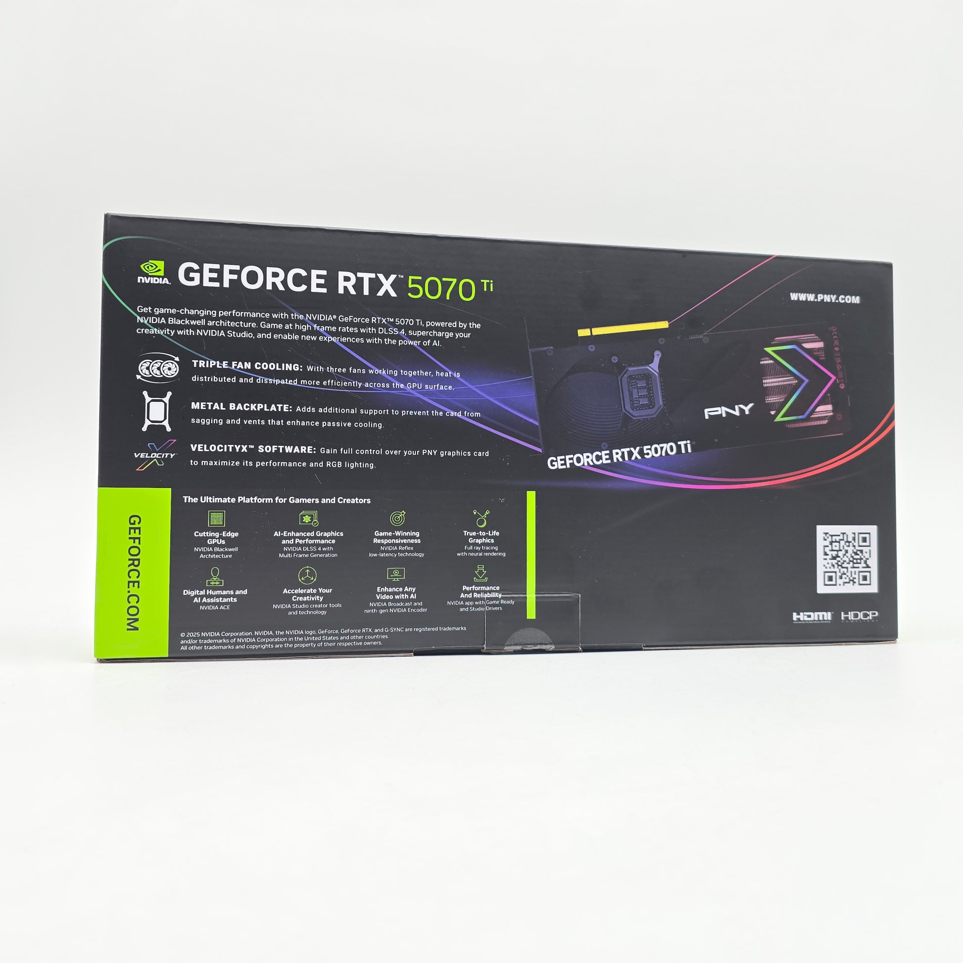 RTX 5070 Ti PNY Epic-X RGB OC 16GB, NVIDIA Gaming Graphics Card GPU
