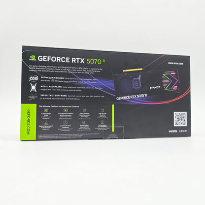 RTX 5070 Ti PNY Epic-X RGB OC 16GB, NVIDIA Gaming Graphics Card GPU