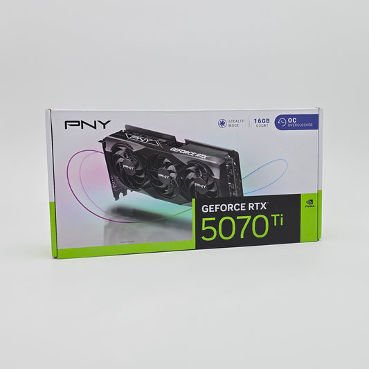RTX 5070 Ti PNY Triple Fan OC 16GB, NVIDIA Gaming Graphics Card GPU