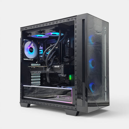 RTX 5070 Ti, Ryzen 9800X3D, 4TB NVMe SSD, 32GB RAM, Custom ASUS G7 Liquid Cooled Gaming PC