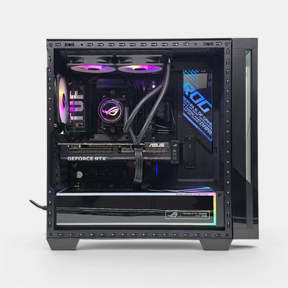 RTX 5070 Ti, Ryzen 9800X3D, 4TB NVMe SSD, 32GB RAM, Custom ASUS G7 Liquid Cooled Gaming PC