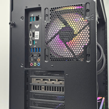 RTX 5070 Ti, Ryzen 9800X3D, 4TB NVMe SSD, 32GB RAM, Custom ASUS G7 Liquid Cooled Gaming PC